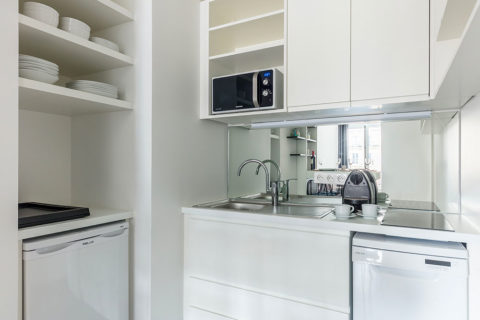 A cozinha equipada