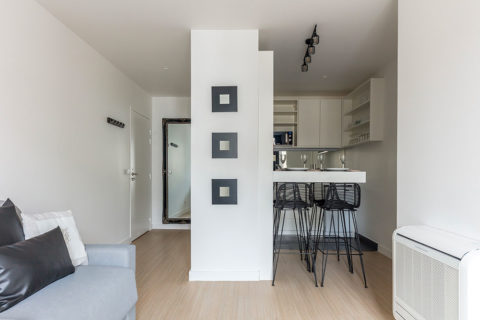 The bar area in the Superior apartment