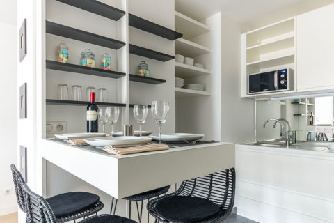 A mesa de jantar